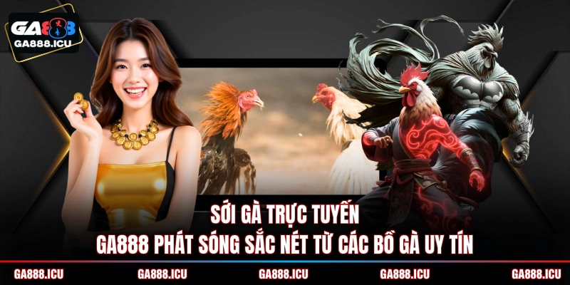Sới gà trực tuyến GA888 phát sóng sắc nét từ các bồ gà uy tín